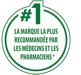 Icon LA MARQUE LA PLUS RECOMMANDÉE PAR LES MÉDECINS ET LES PHARMACIENS