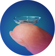 a fingertip holding an icon