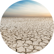 Terre sèche et craquelée.