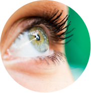 close up of a womans eye