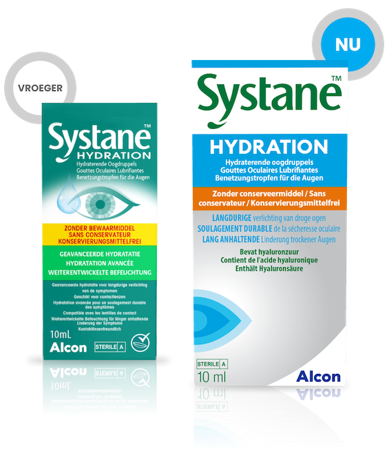 Systane™ Hydration oogdruppels zonder bewaarmiddelen met doosje