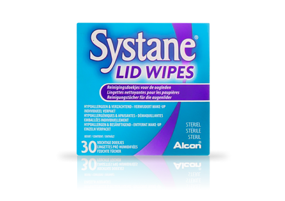 Boîte de lingettes stériles et hypoallergéniques Systane™ Lid Wipes