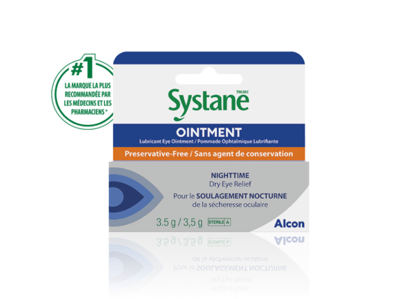 Boîte de pommade oculaire de nuit SYSTANE🅫.